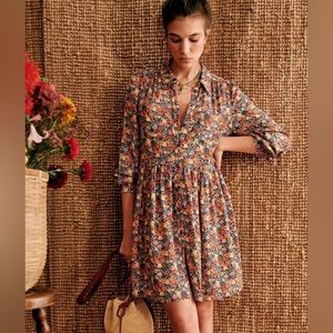 Sezane Leana Dress in Blosssom Marine